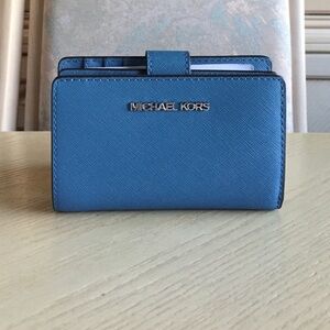 Michael Kors Cornflower Leather Bifold Wallet